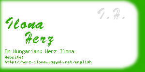 ilona herz business card